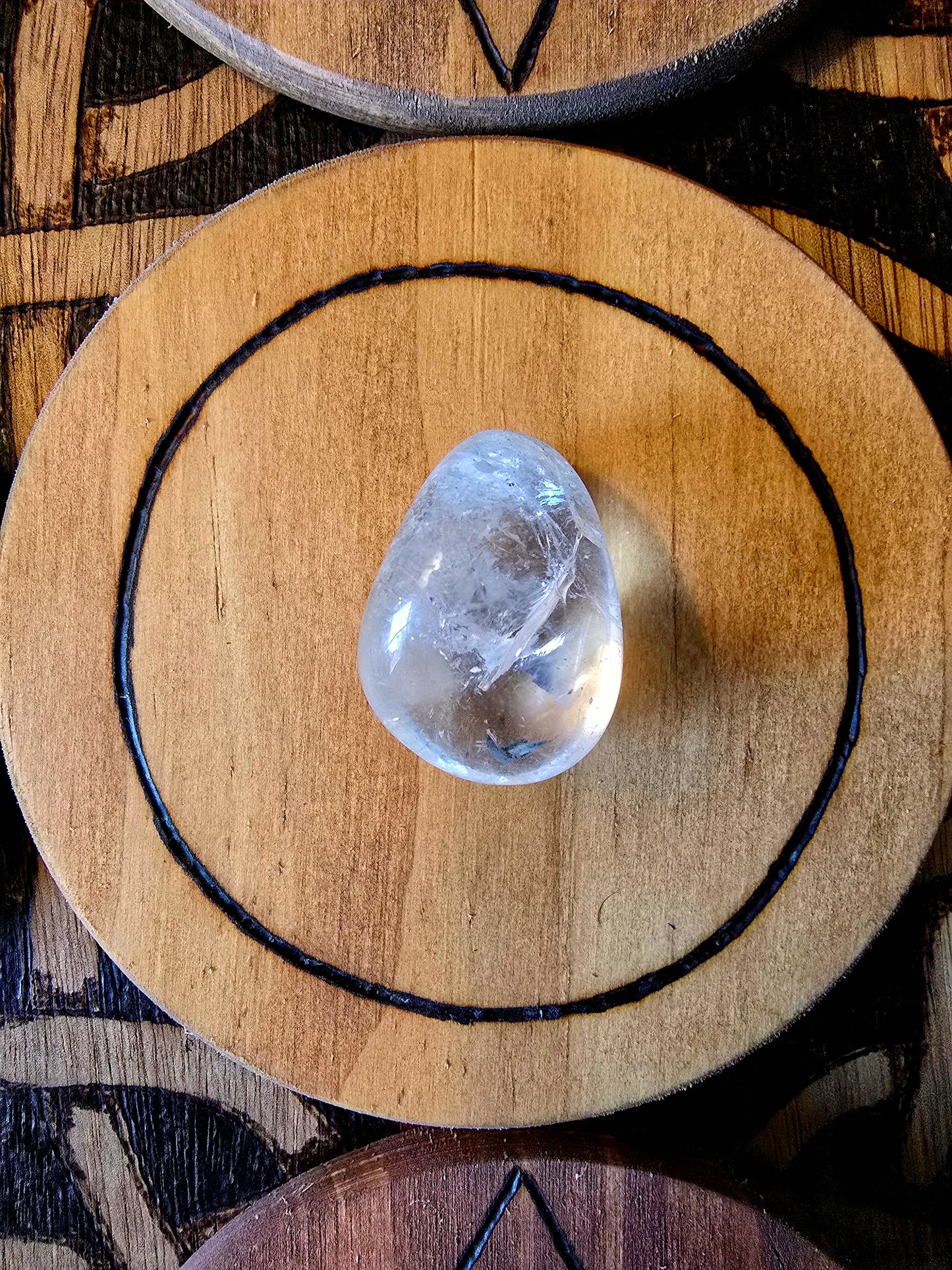 Five Element Altar Disc Set | Elemental Ritual Surfaces with Stones