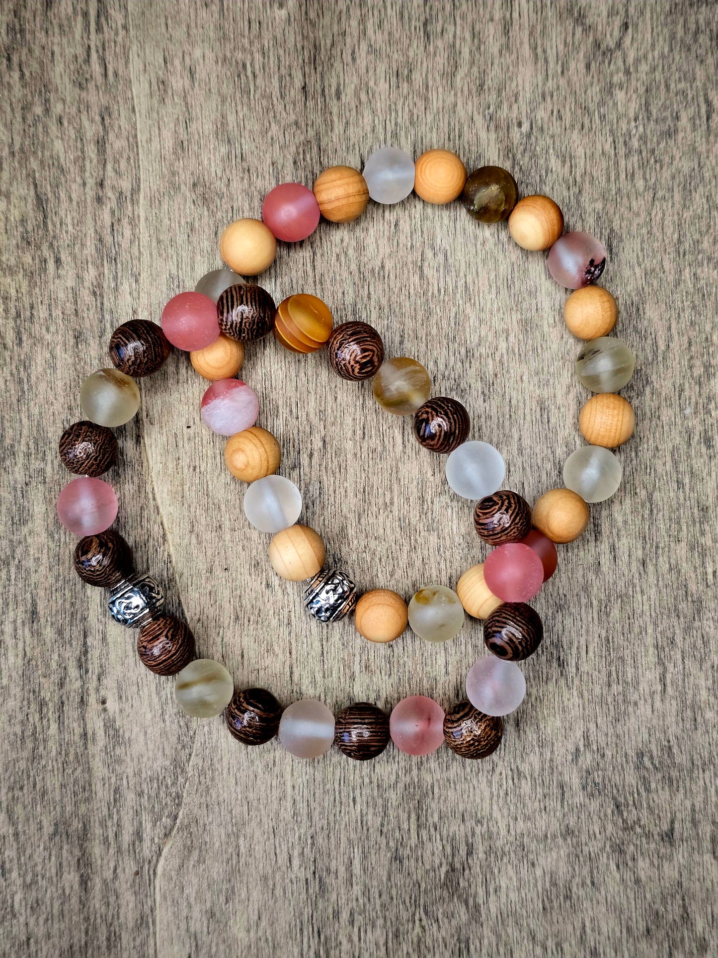 Cherry Quartz Bracelet Duo | Warmth & Renewal
