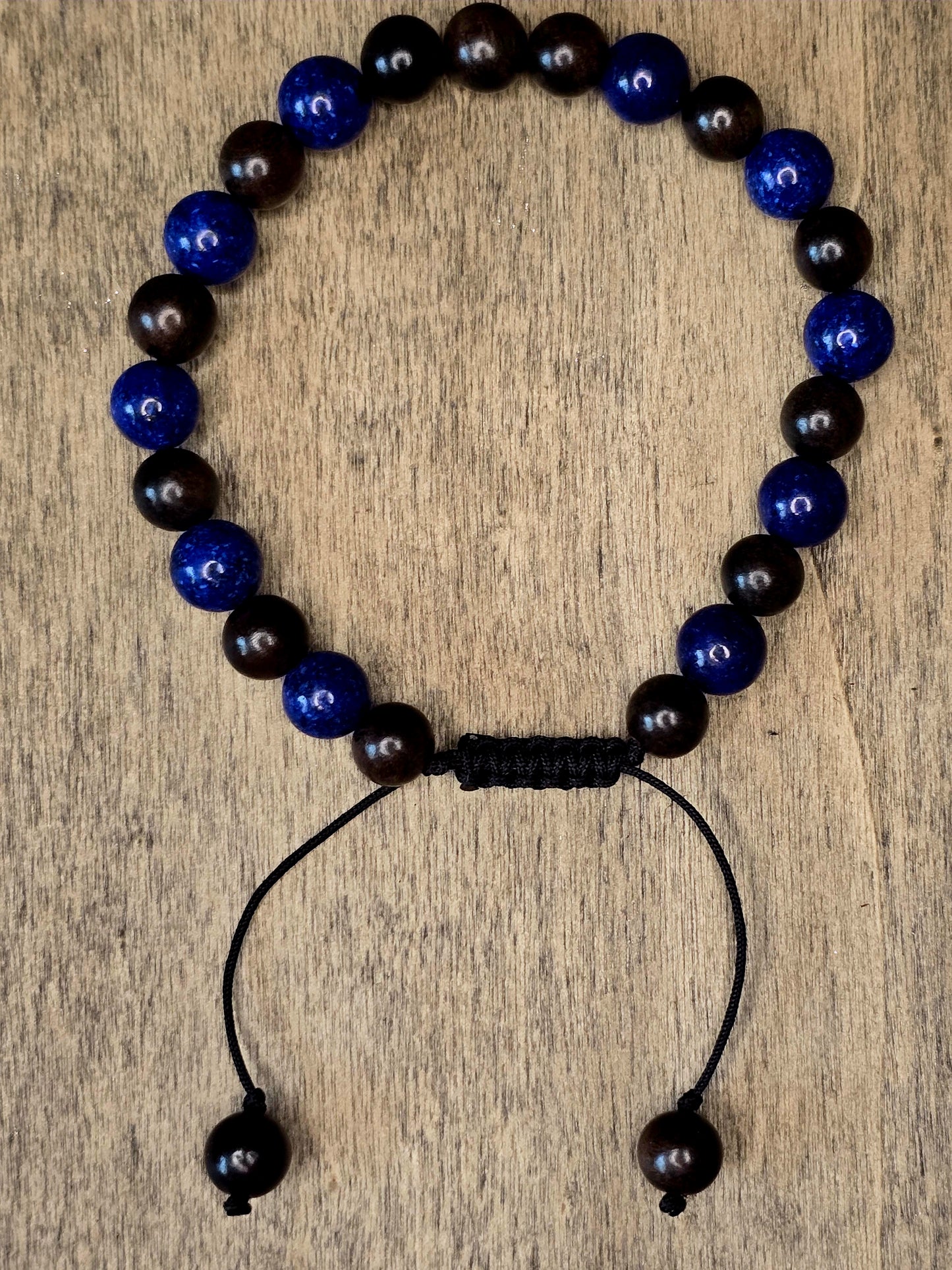 Lapis & Sandalwood Bracelet | Insight & Communication