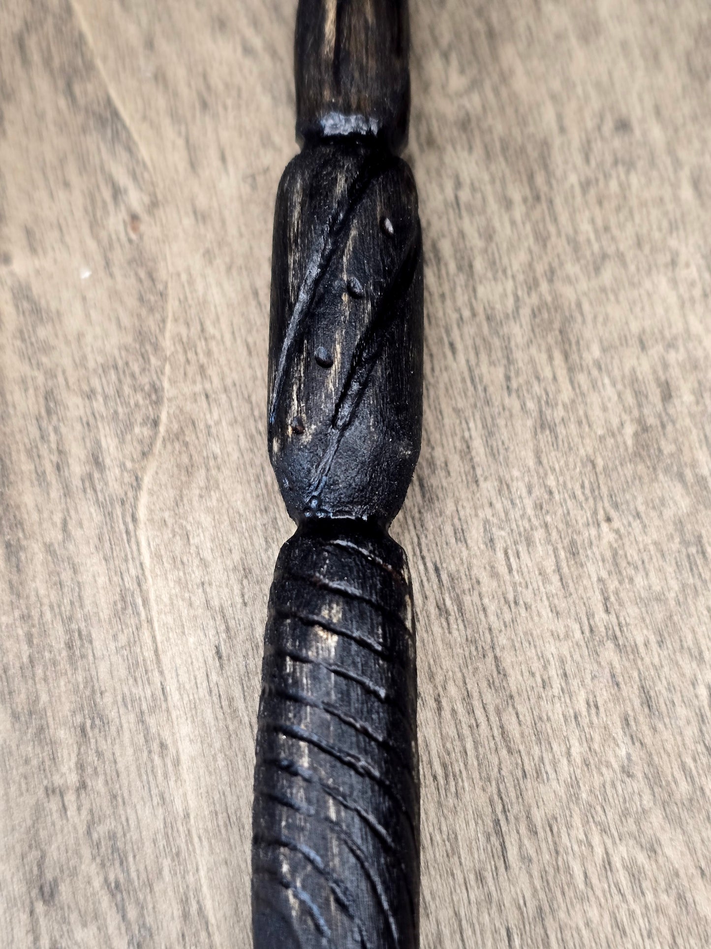 Ritual Wand | Shadow Spiral Wand