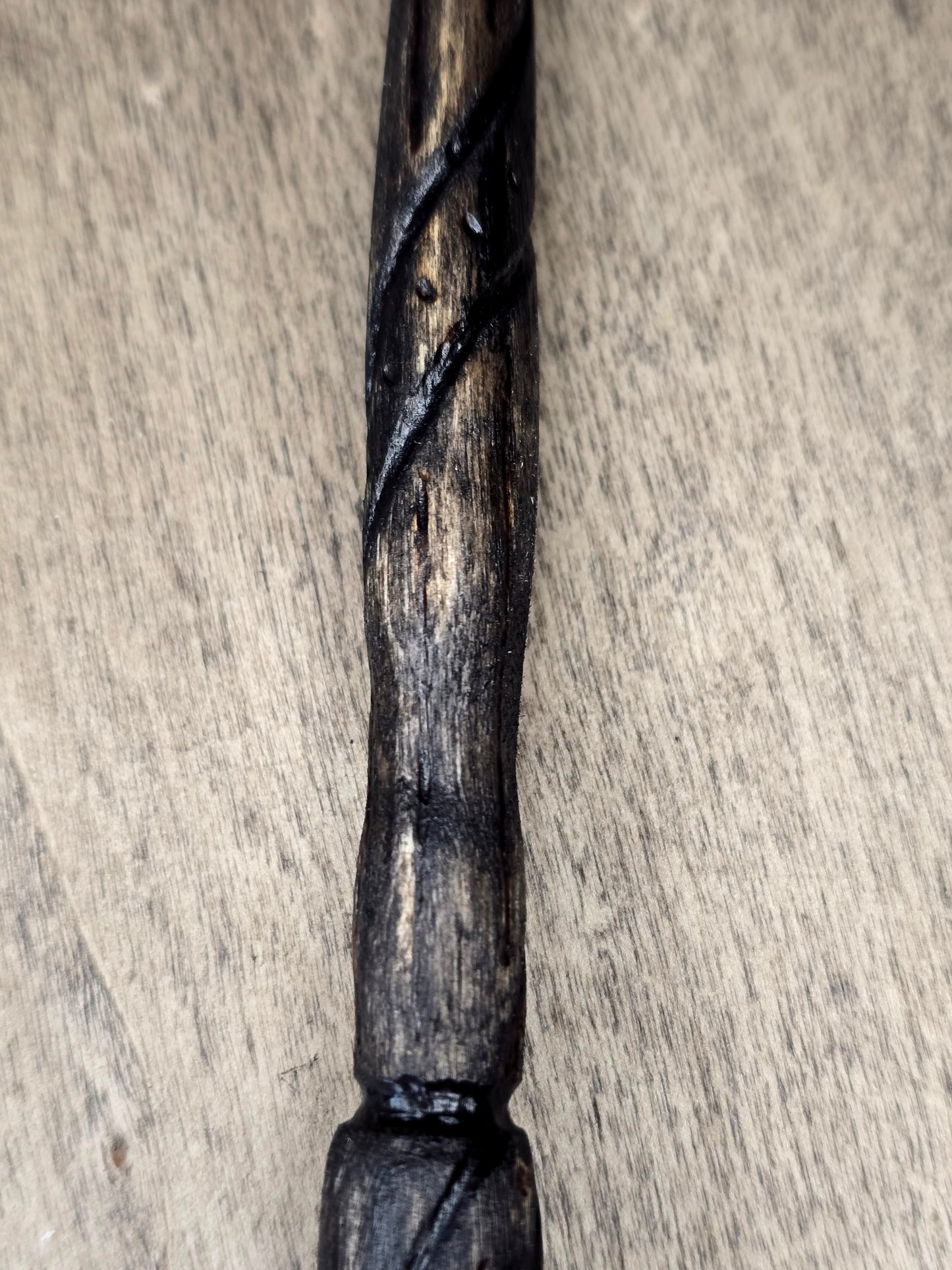 Ritual Wand | Shadow Spiral Wand