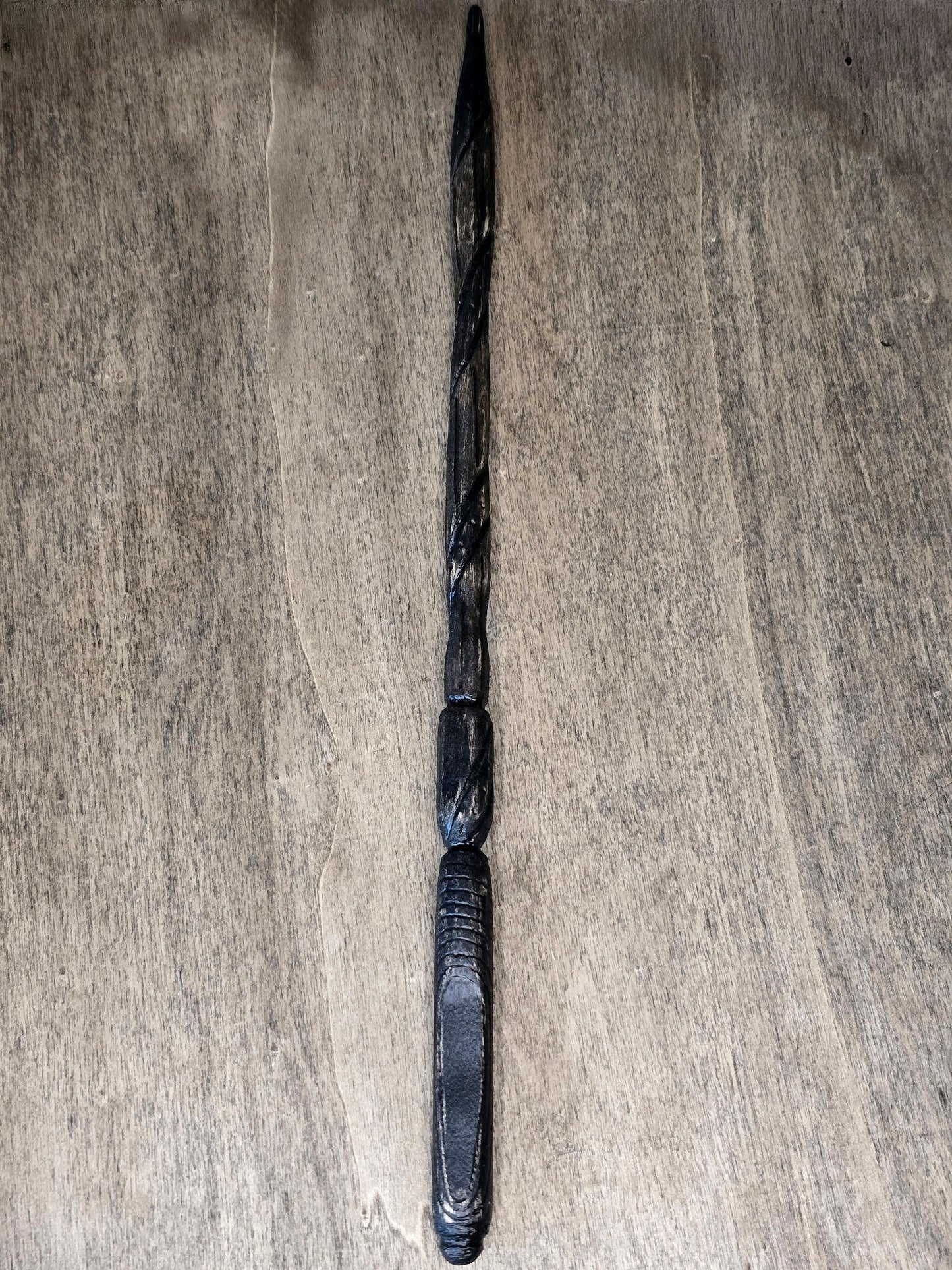 Ritual Wand | Shadow Spiral Wand