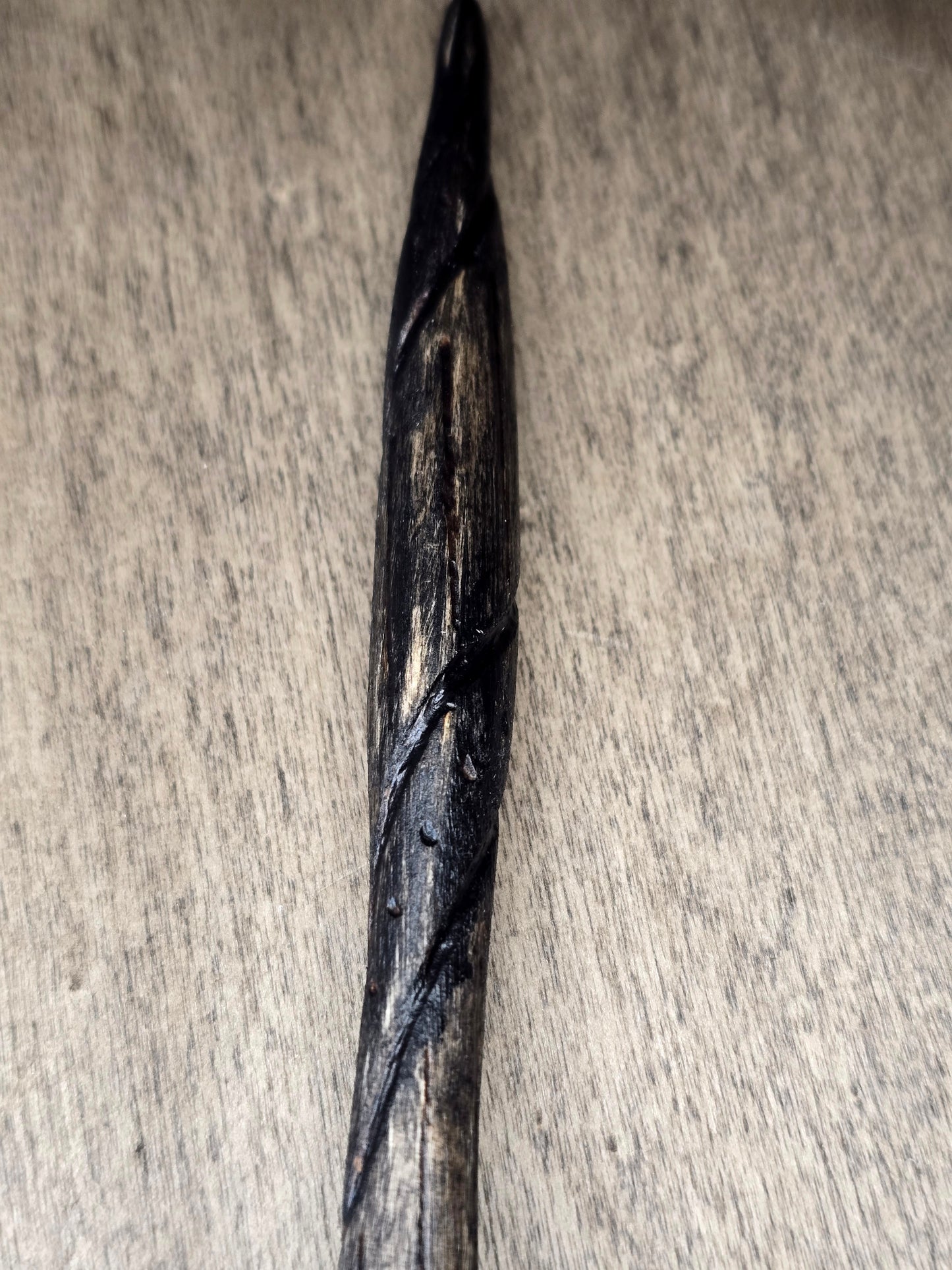 Ritual Wand | Shadow Spiral Wand