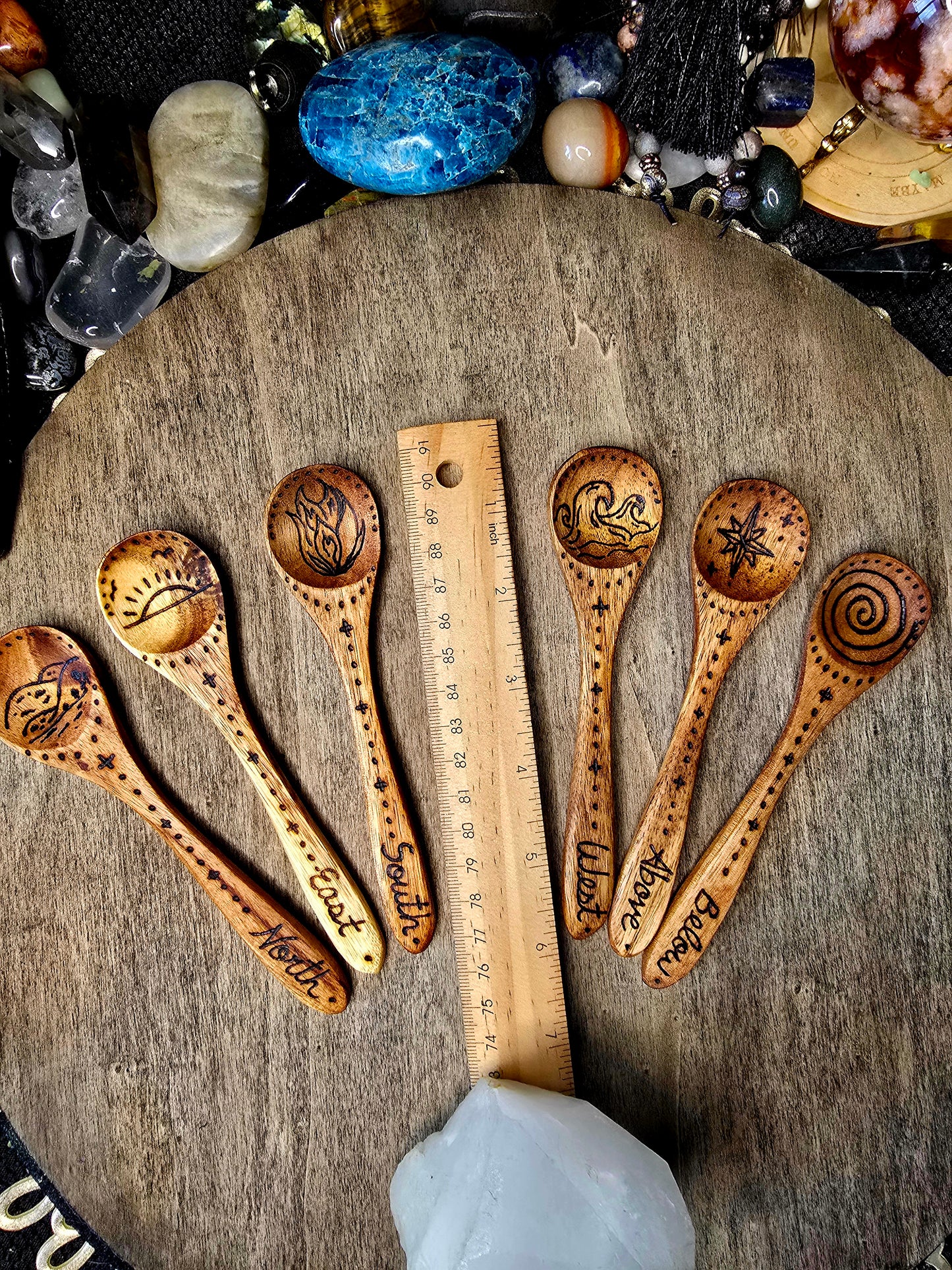 Six Directions Ritual Spoon Set | North, East, South, West, Above & Below
