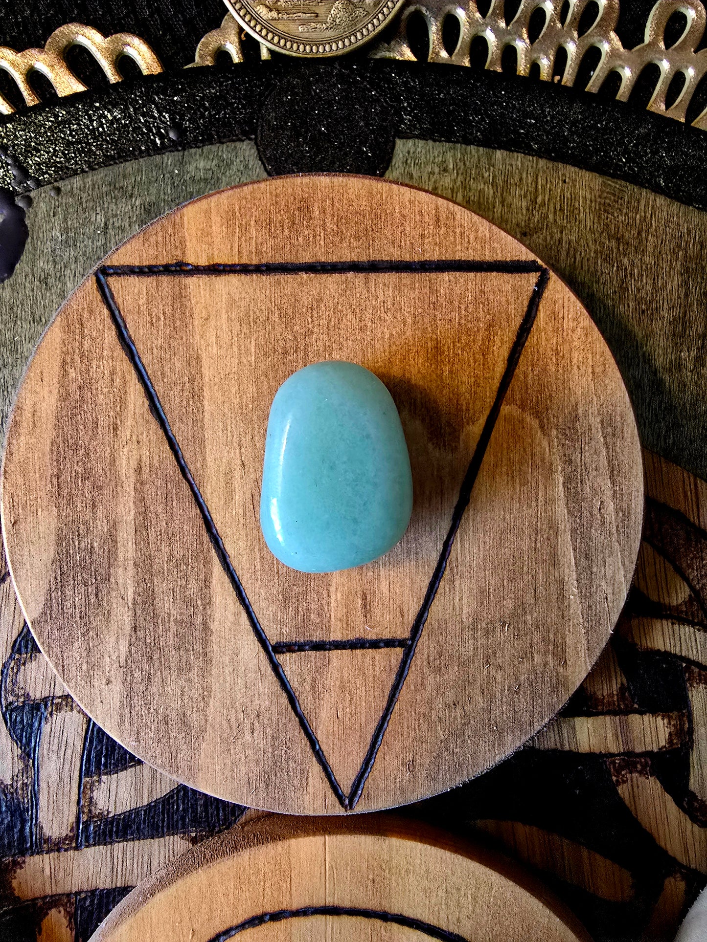 Five Element Altar Disc Set | Elemental Ritual Surfaces with Stones