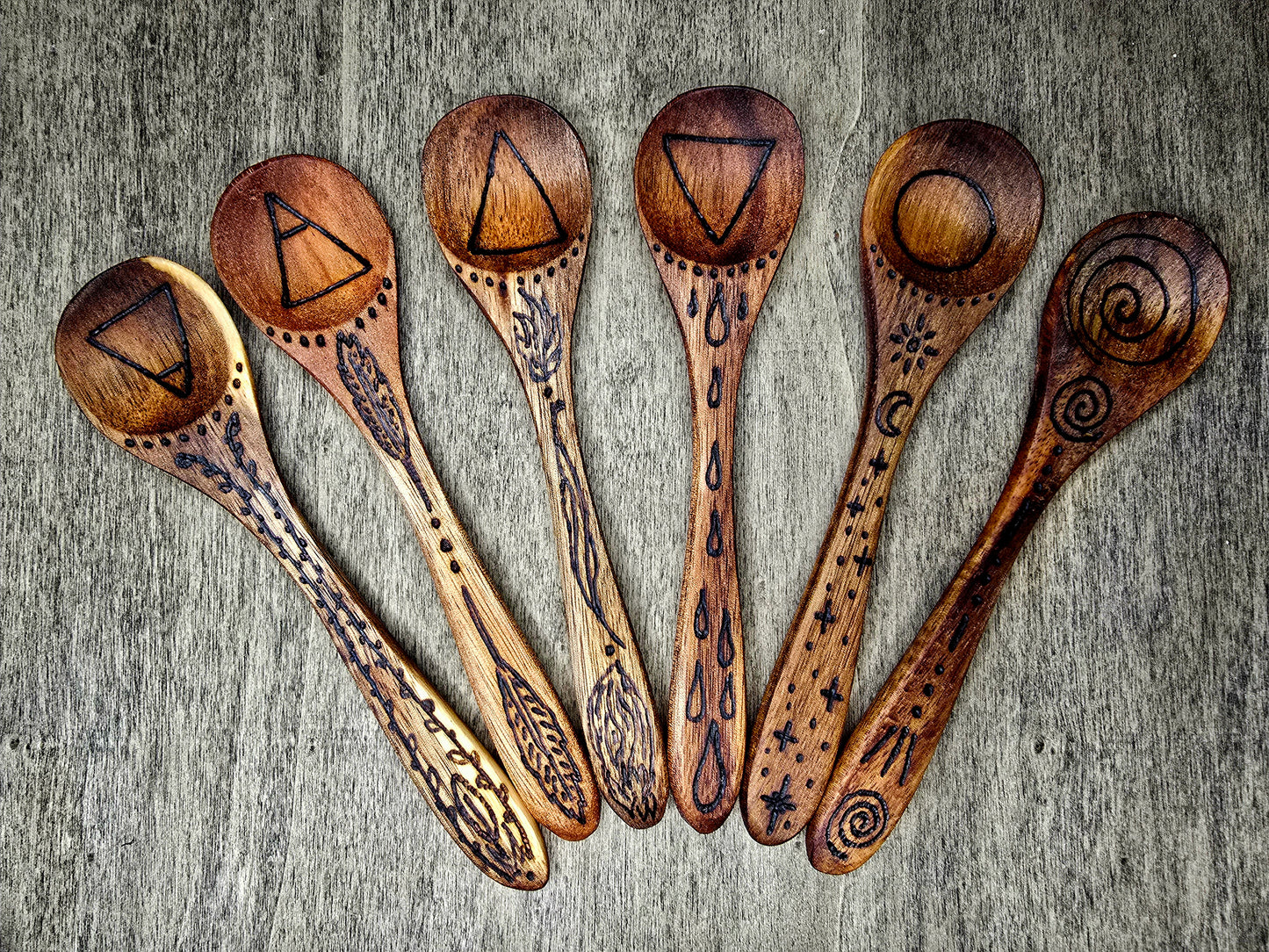 Ritual Spoon Set | The Five Elements & Spiral Current