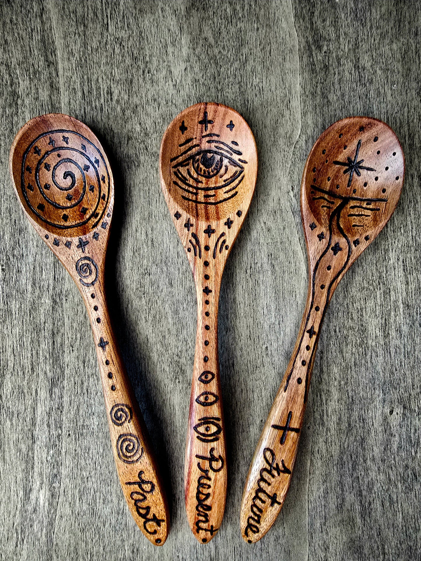 Three Fates Ritual Spoon Set | Past, Present & Future