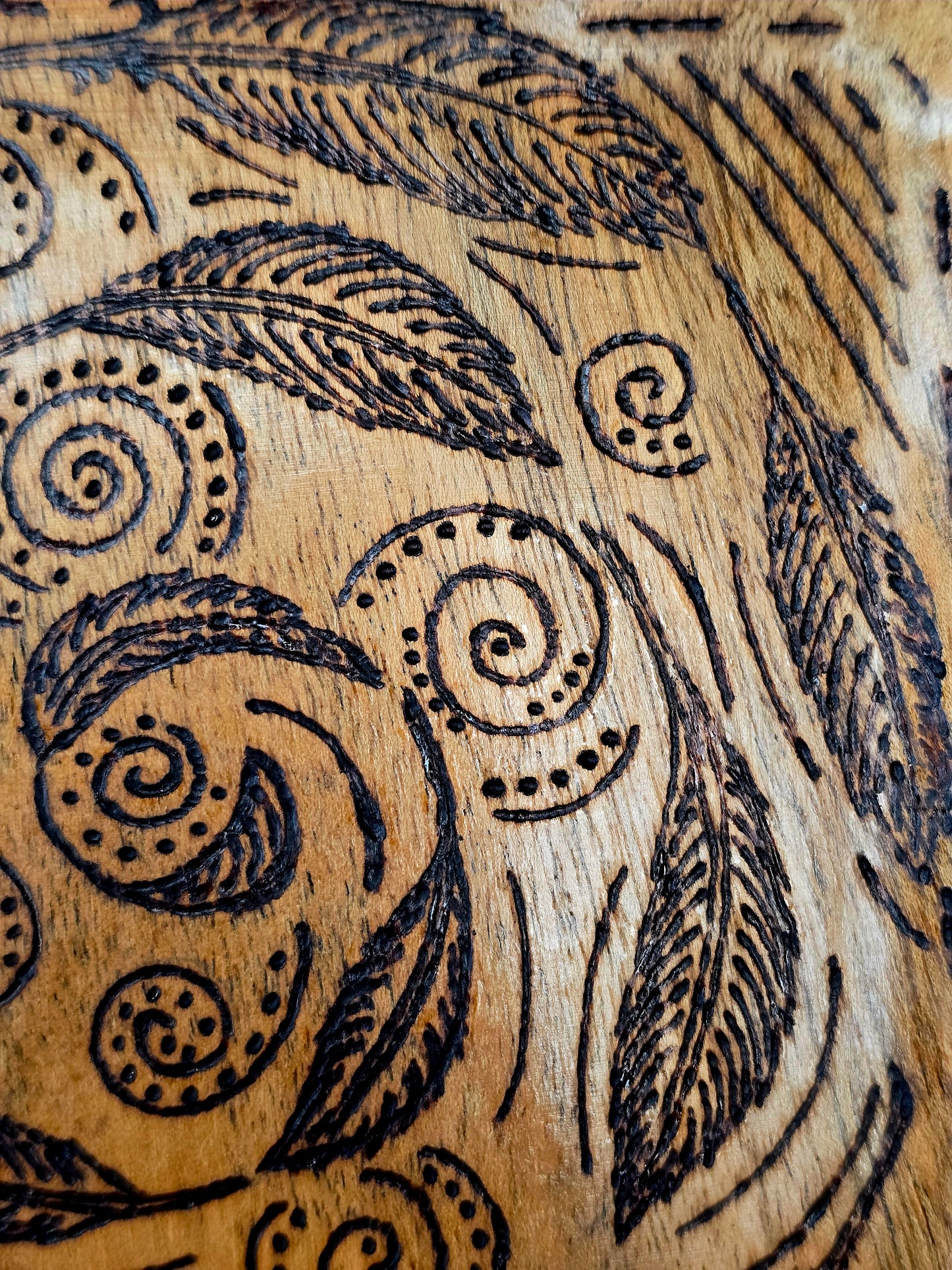 Spiral & Feather Offering Tray