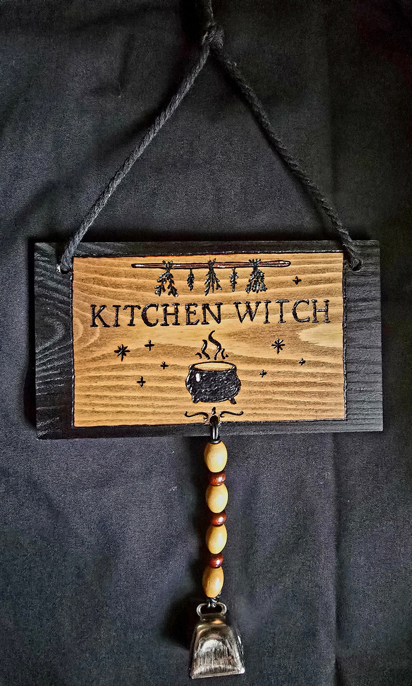 Kitchen Witch Hanging Sign