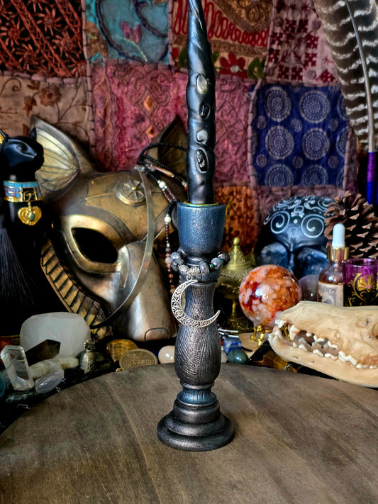 Lunar Threshold Ritual Candle Holder