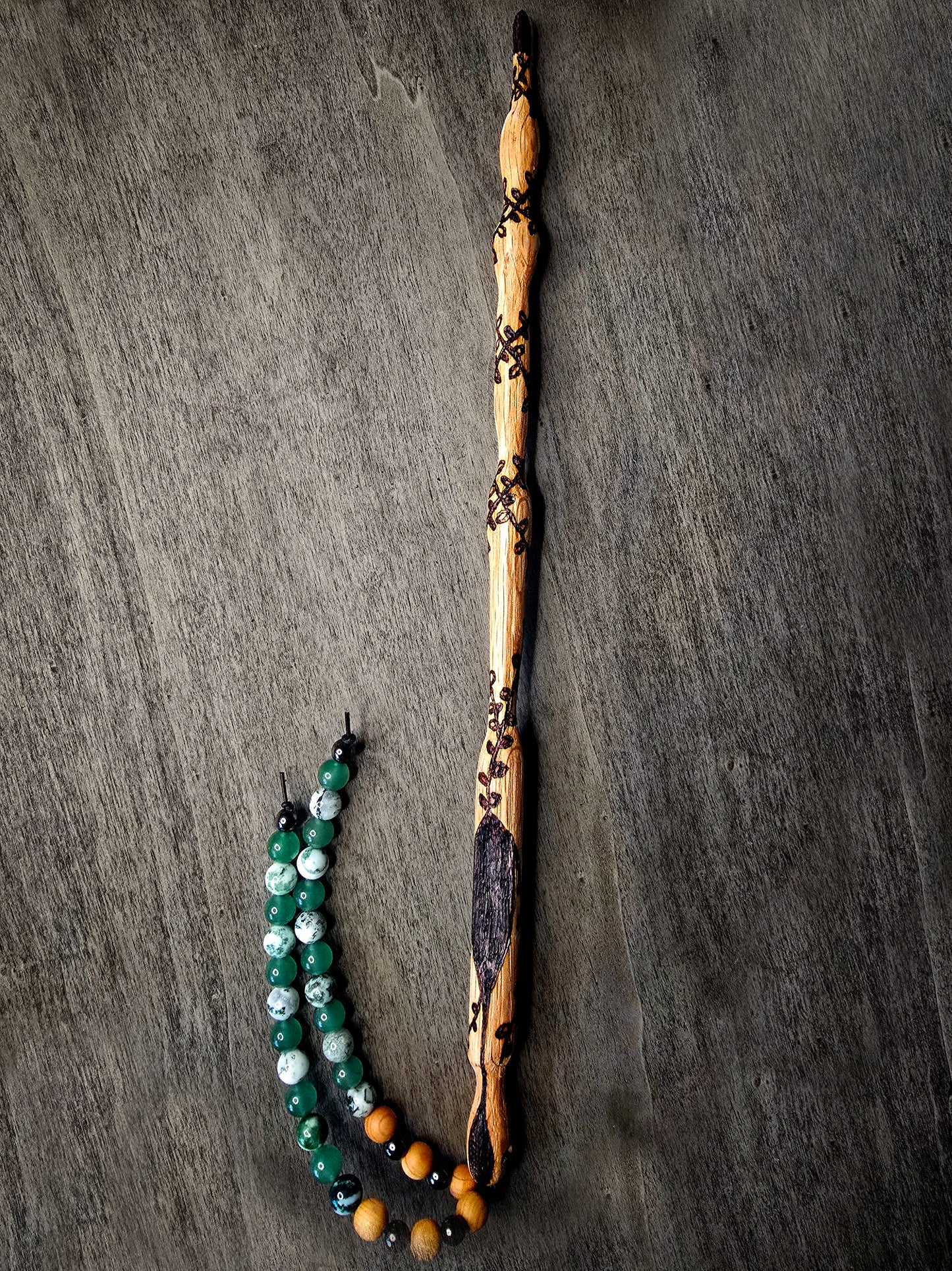 Ritual Wand | Growth & Path with Beadwork
