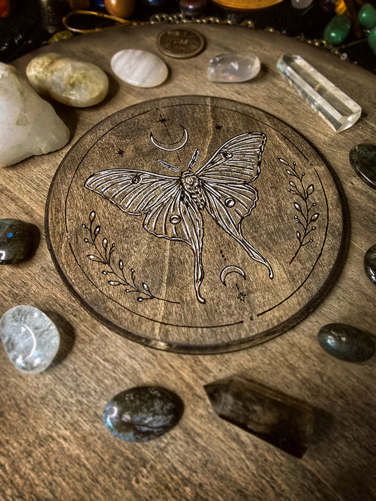 Luna Moth Altar Tile