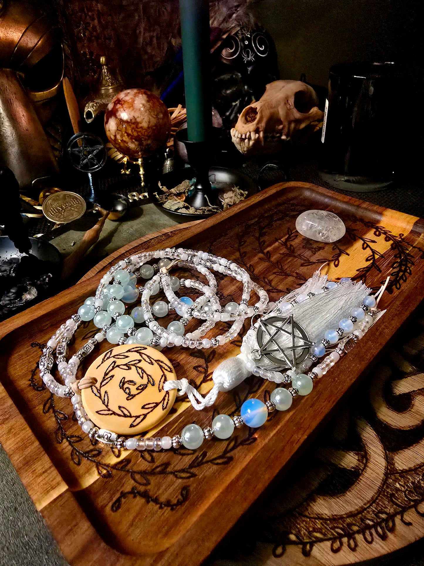 Spiral of Renewal | Spring Growth Altar Tray & Talisman Set