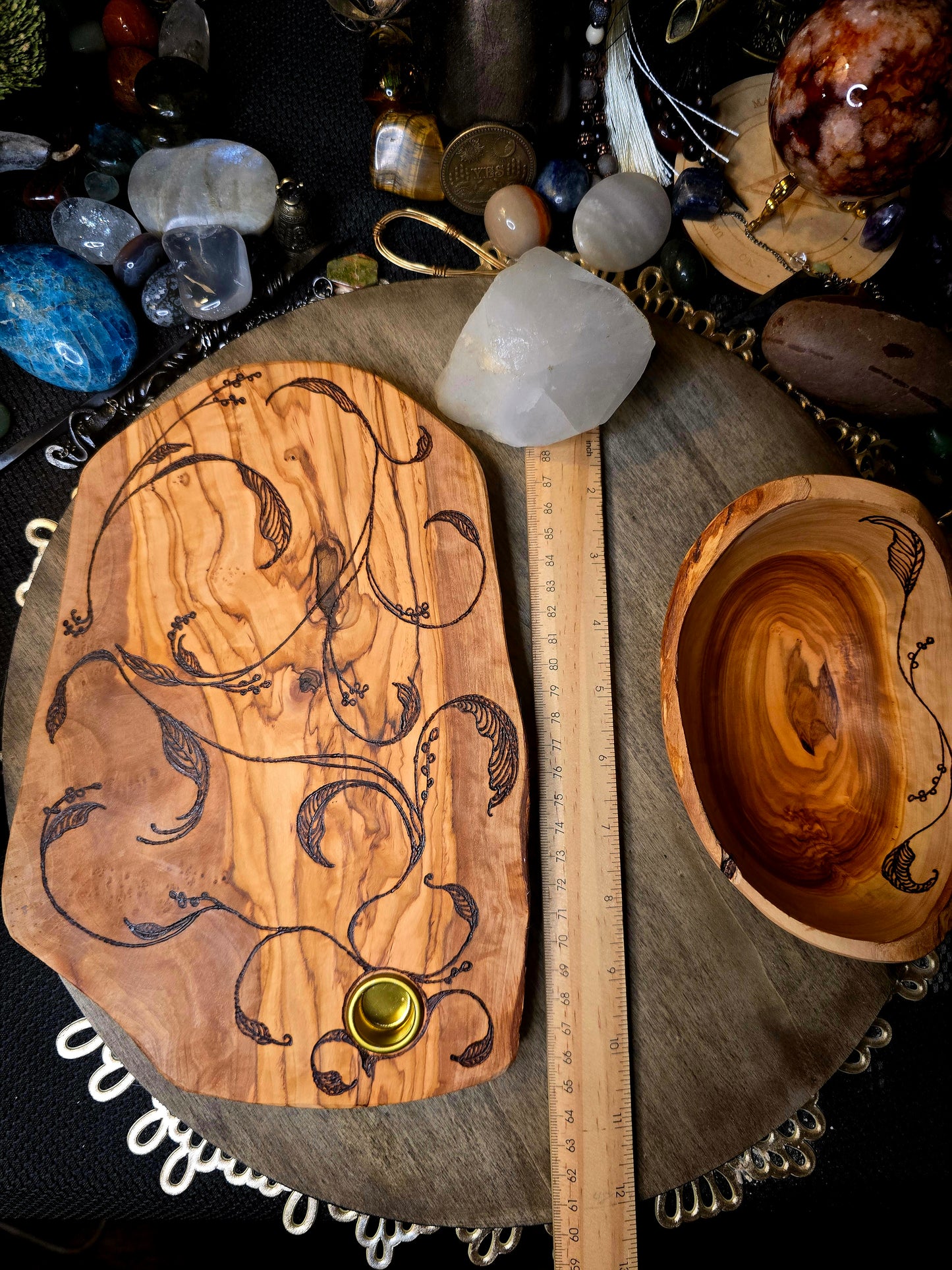 Olivewood Ritual Hearth Set