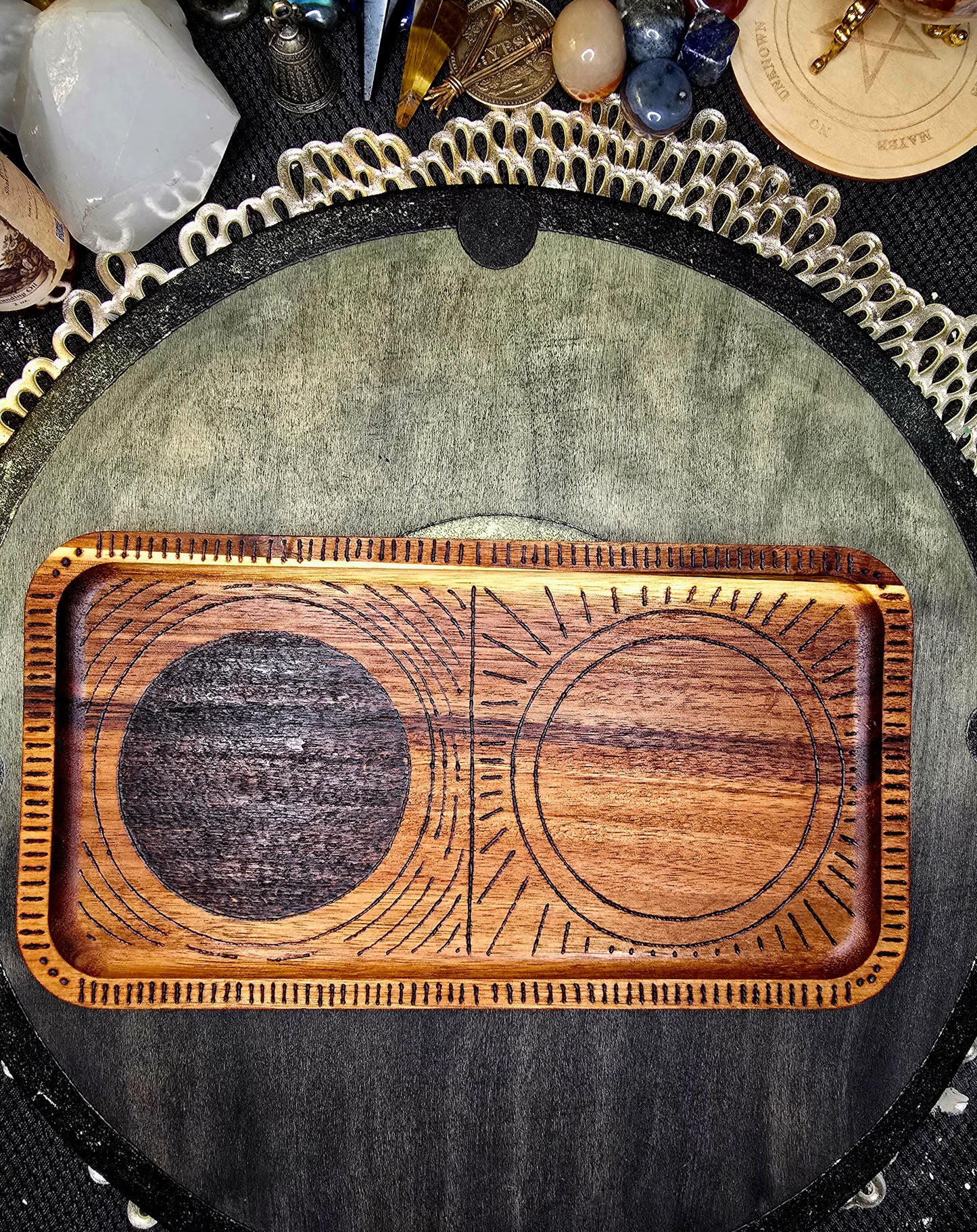 Banishing & Casting Altar Set | Divided Working Surface