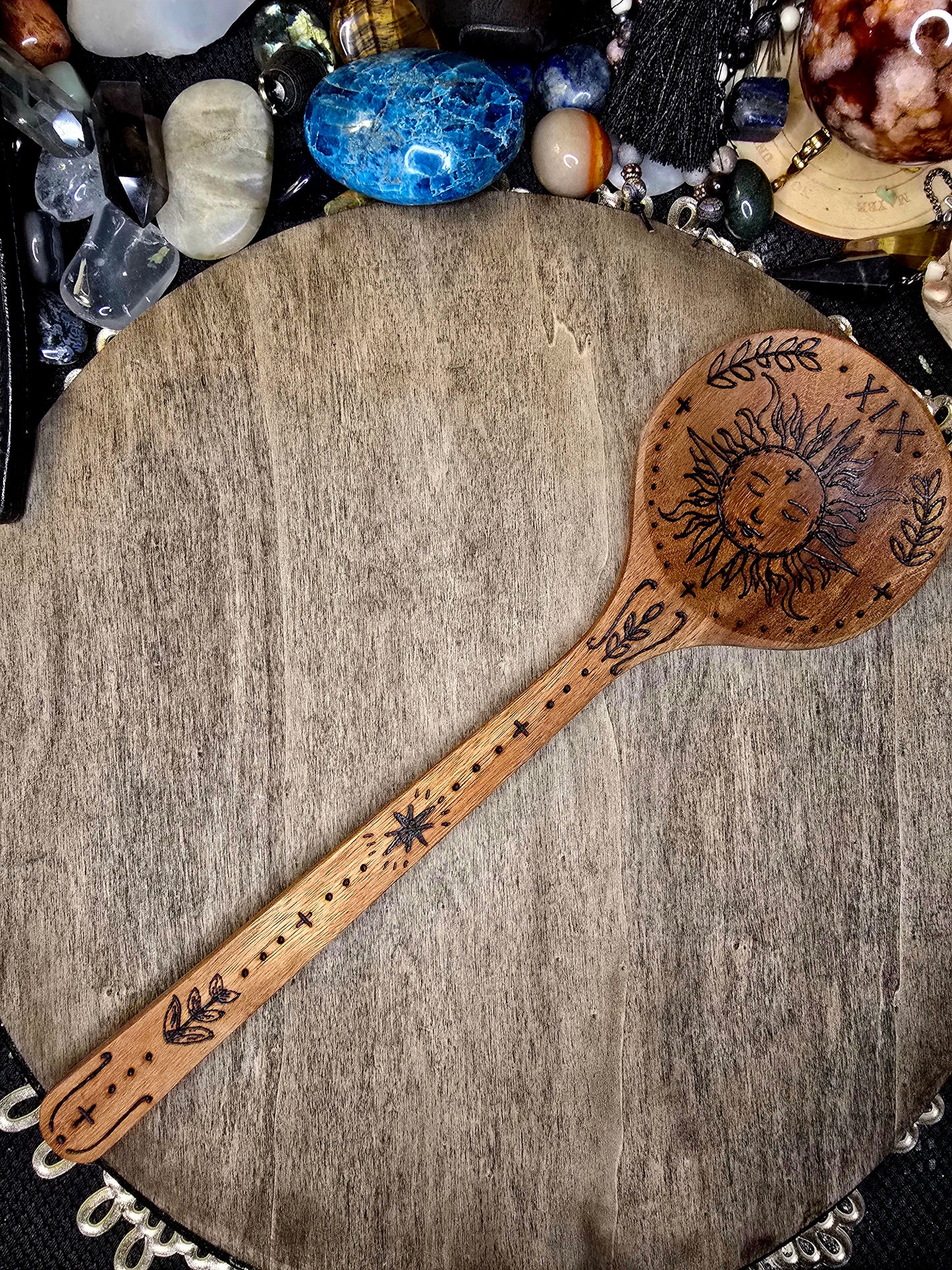 The Sun Tarot Kitchen Witch Spoon