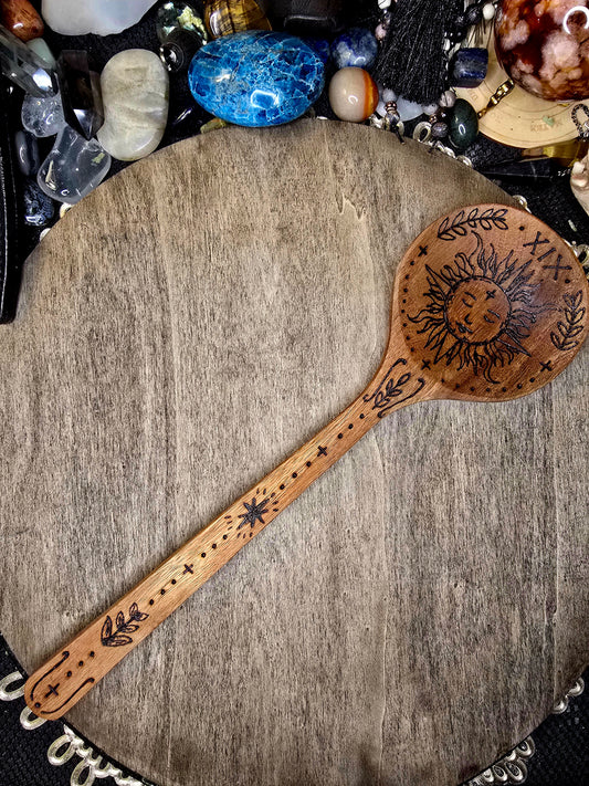 The Sun Tarot Kitchen Witch Spoon