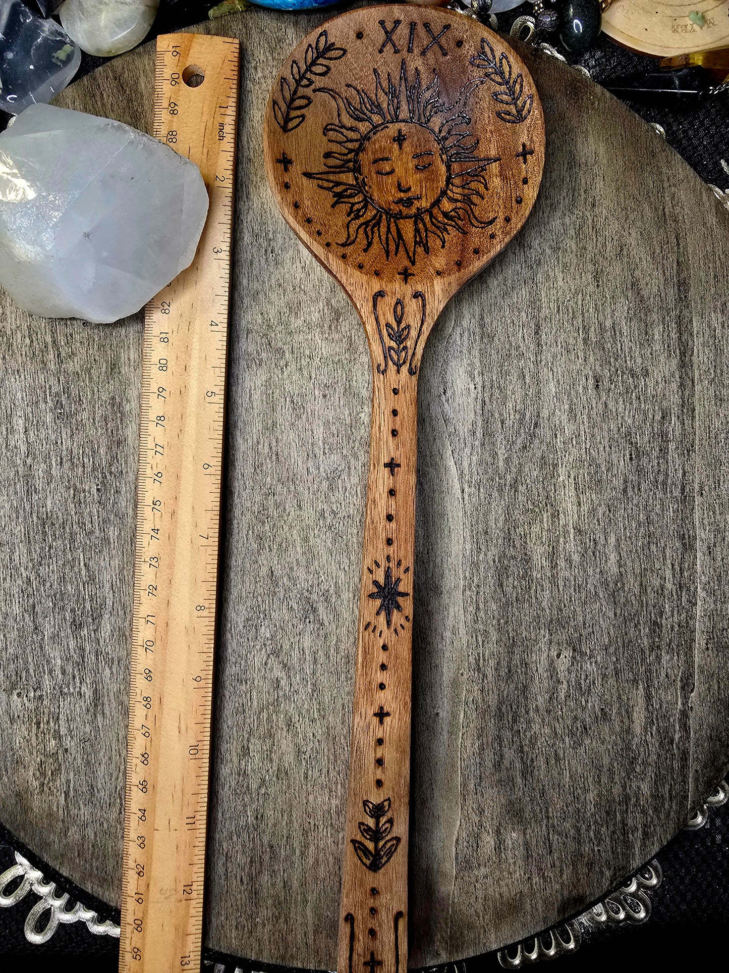 The Sun Tarot Kitchen Witch Spoon