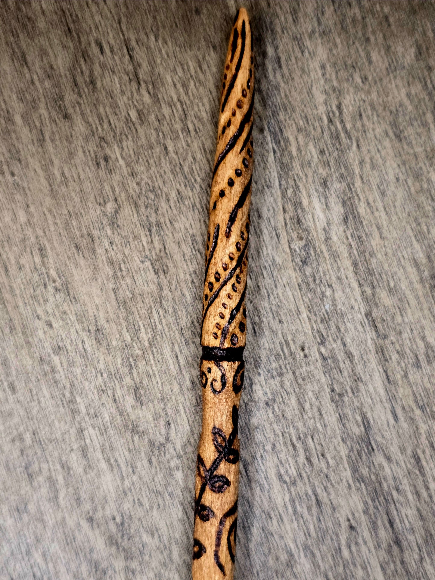 Ritual Wand | Hand-Carved Wooden Wand