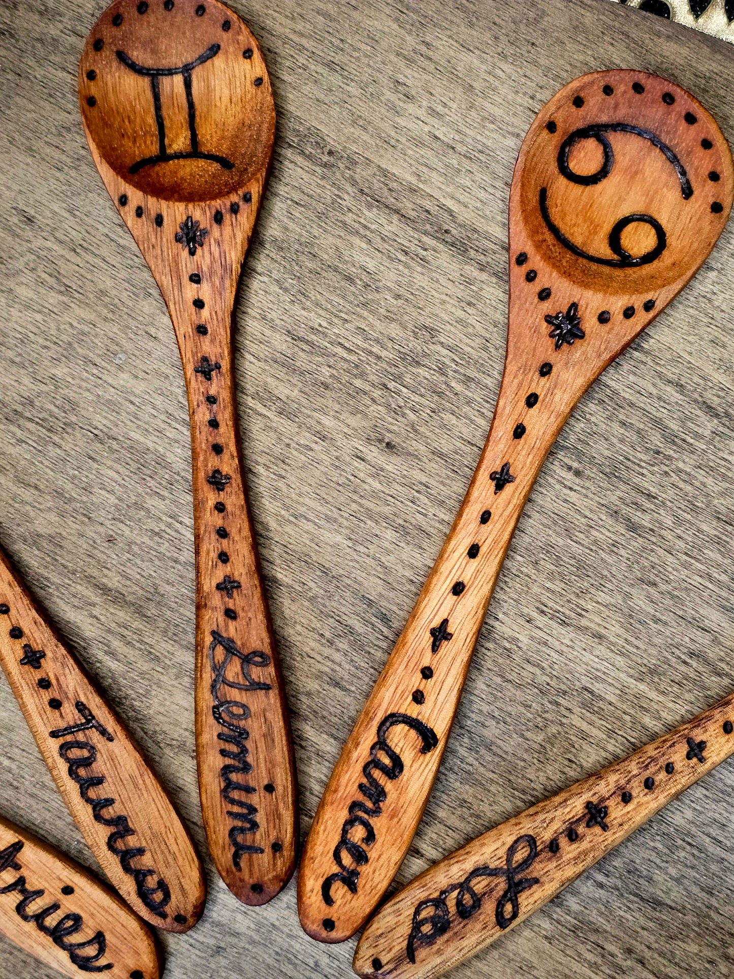 Complete Zodiac Ritual Spoon Collection | Twelve Astrological Signs