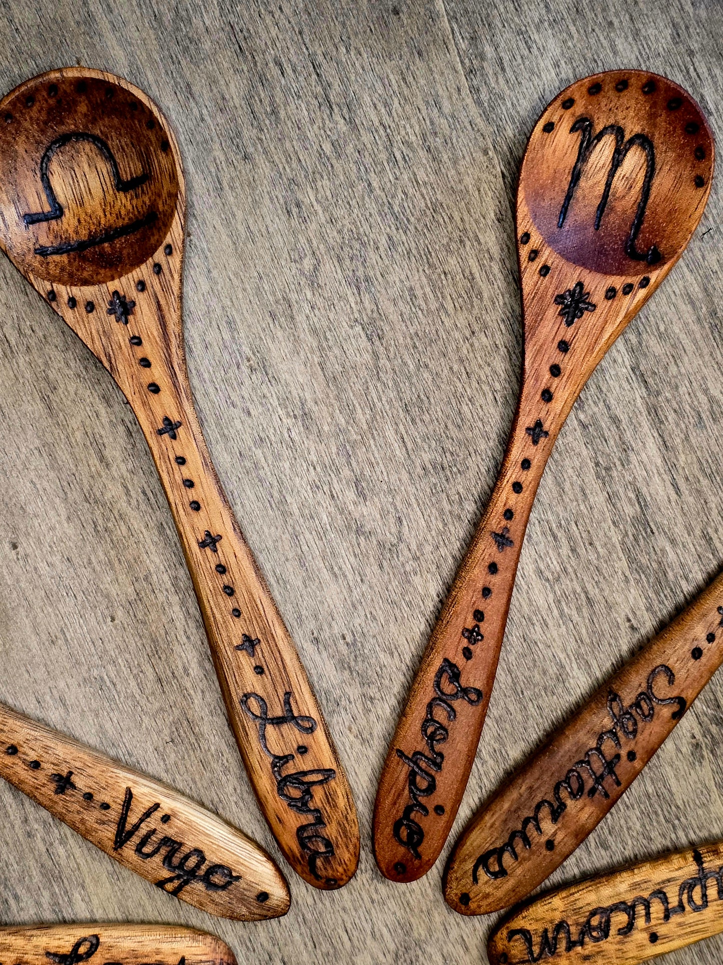 Complete Zodiac Ritual Spoon Collection | Twelve Astrological Signs