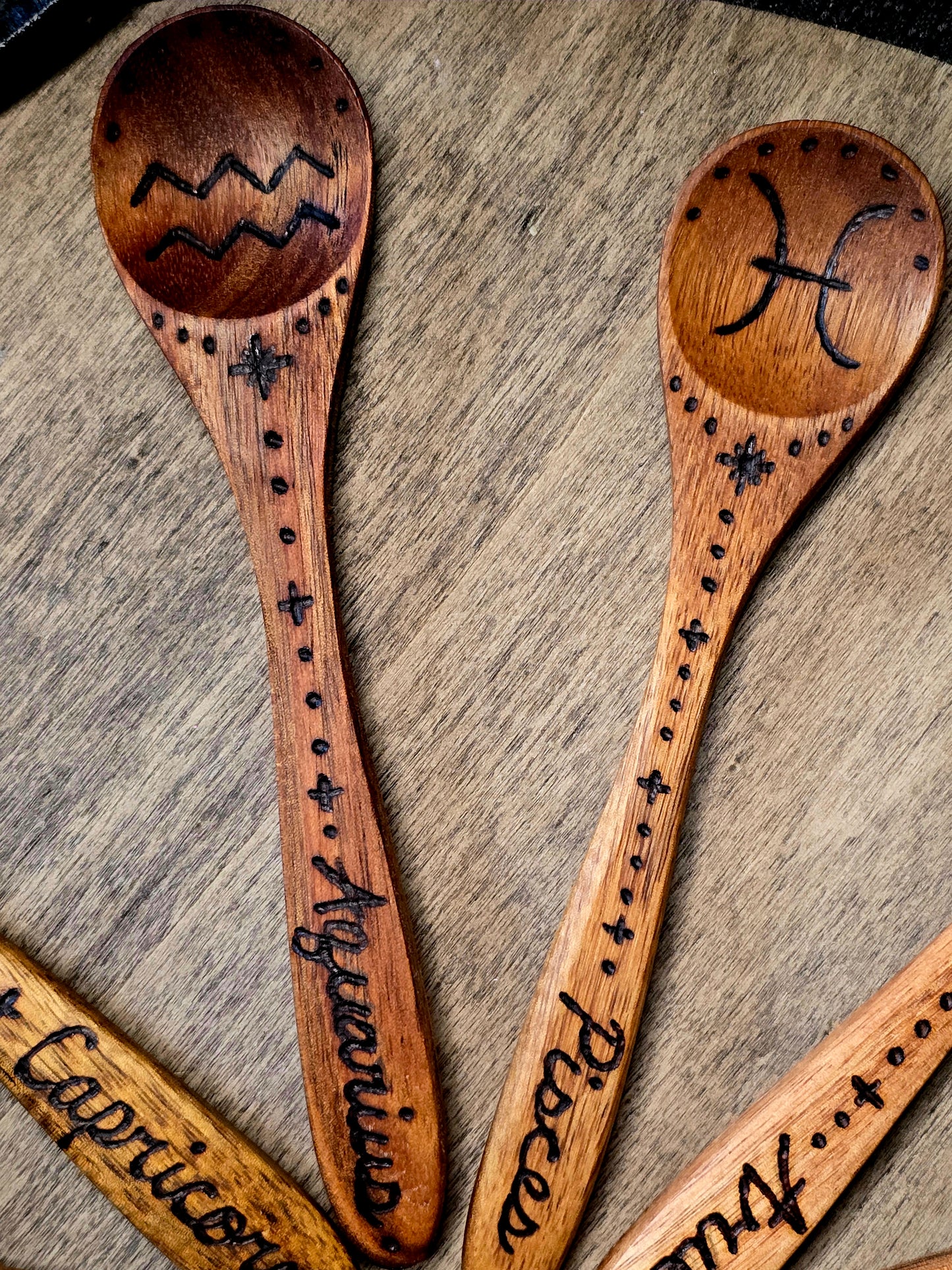 Complete Zodiac Ritual Spoon Collection | Twelve Astrological Signs